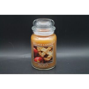 Village Candle Warm Apple Pie 21.25 oz Large Jar Candle New